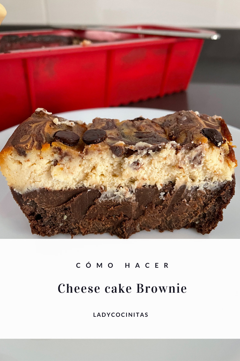 Receta de cheese cake brownie
